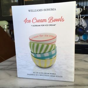*Brand New* Williams-Sonoma Ice Cream Bowls